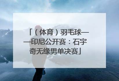 （体育）羽毛球——印尼公开赛：石宇奇无缘男单决赛