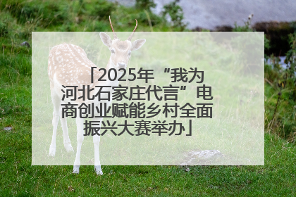 2025年“我为河北石家庄代言”电商创业赋能乡村全面振兴大赛举办