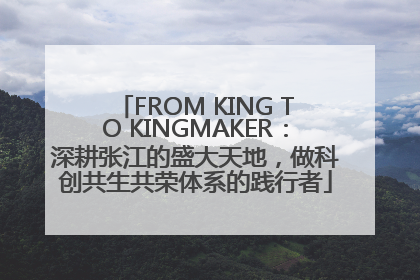 FROM KING TO KINGMAKER：深耕张江的盛大天地，做科创共生共荣体系的践行者